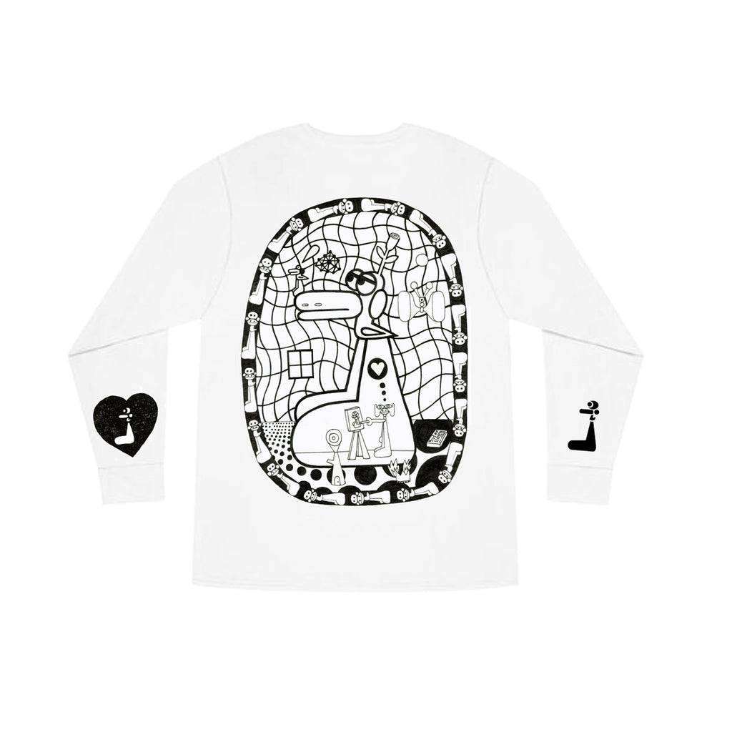 Polera blanca manga larga 2024