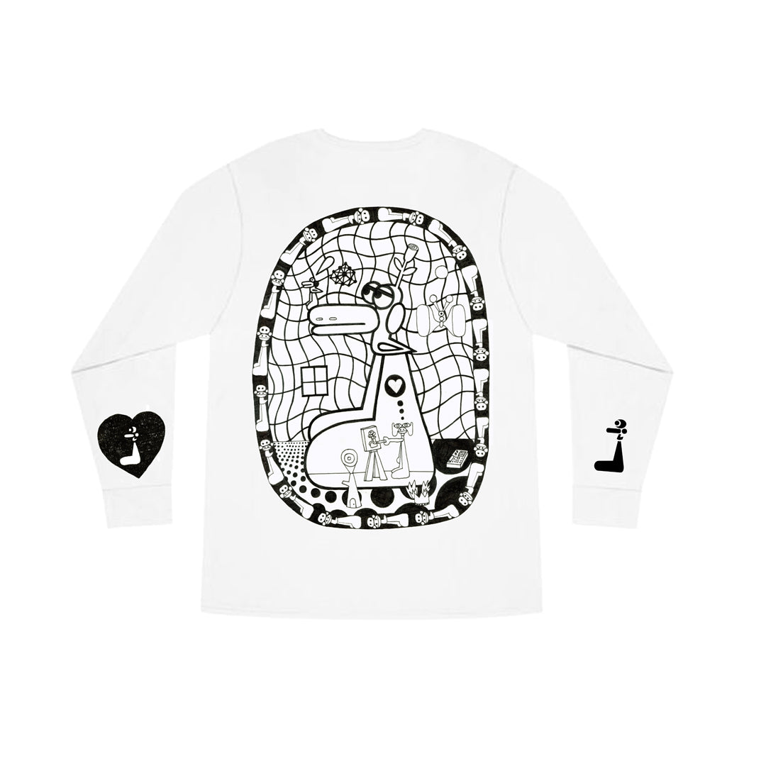 Polera blanca manga larga 2024