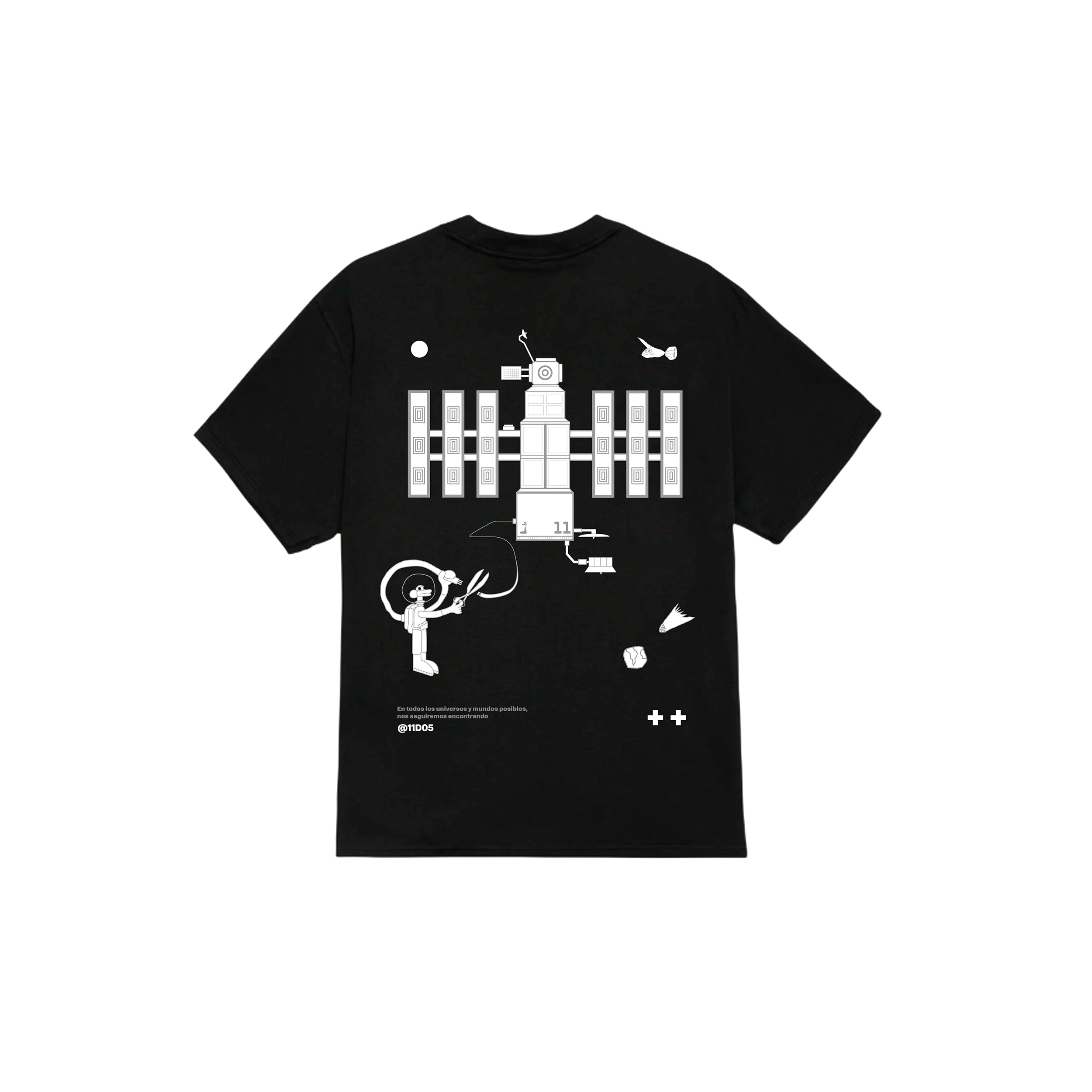 Polera gris oscuro, Adiós estación espacial.