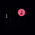 Moledor Rosado Fluorescente Logo Negro